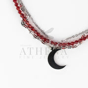 Sample Sale: Signal Red Layering Anklet in Stainless Steel