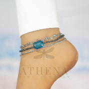 Sample Sale: The Blues Anklet Set in Stainless Steel