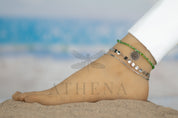 Sample Sale: Peaceful Mandala Anklet Set in Stainless Steel