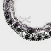 Sample Sale: My Purple Starfish Anklet Set in Stainless Steel