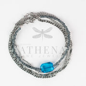 Sample Sale: The Blues Anklet Set in Stainless Steel