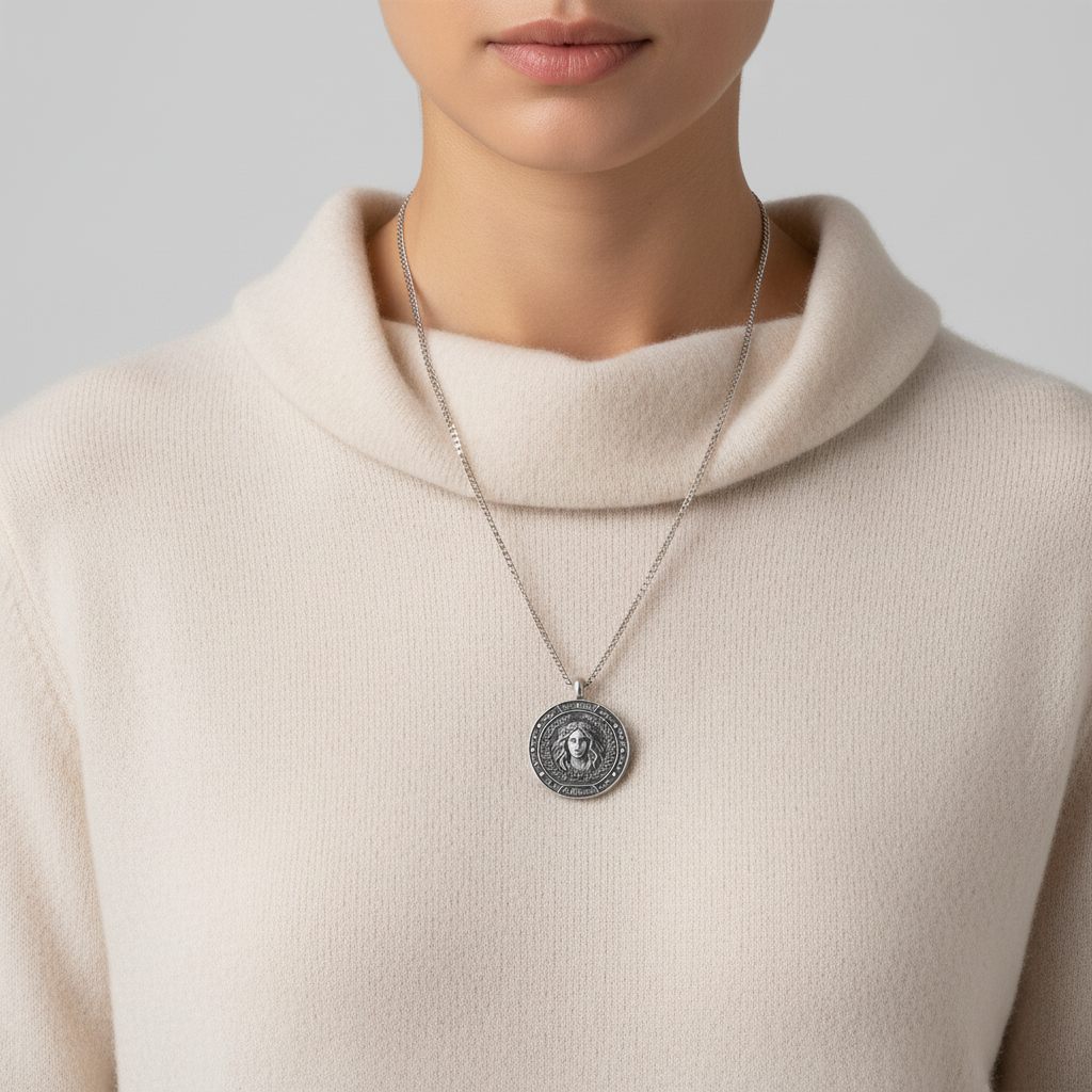 The Shield of Athena | Pendant | Made to Order | Sterling or Gold