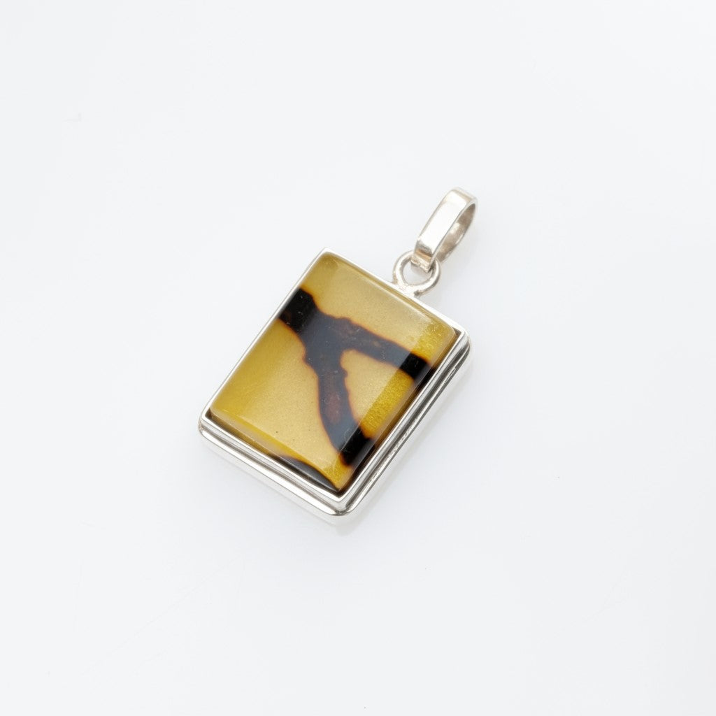 Solar Vein Pendant | Sterling Silver Baltic Silver | Tears of the Sun