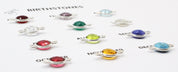 Birthstone Bracelets in Sterling Silver