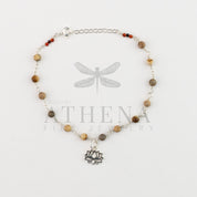 Lotus Anklet in Sterling Silver