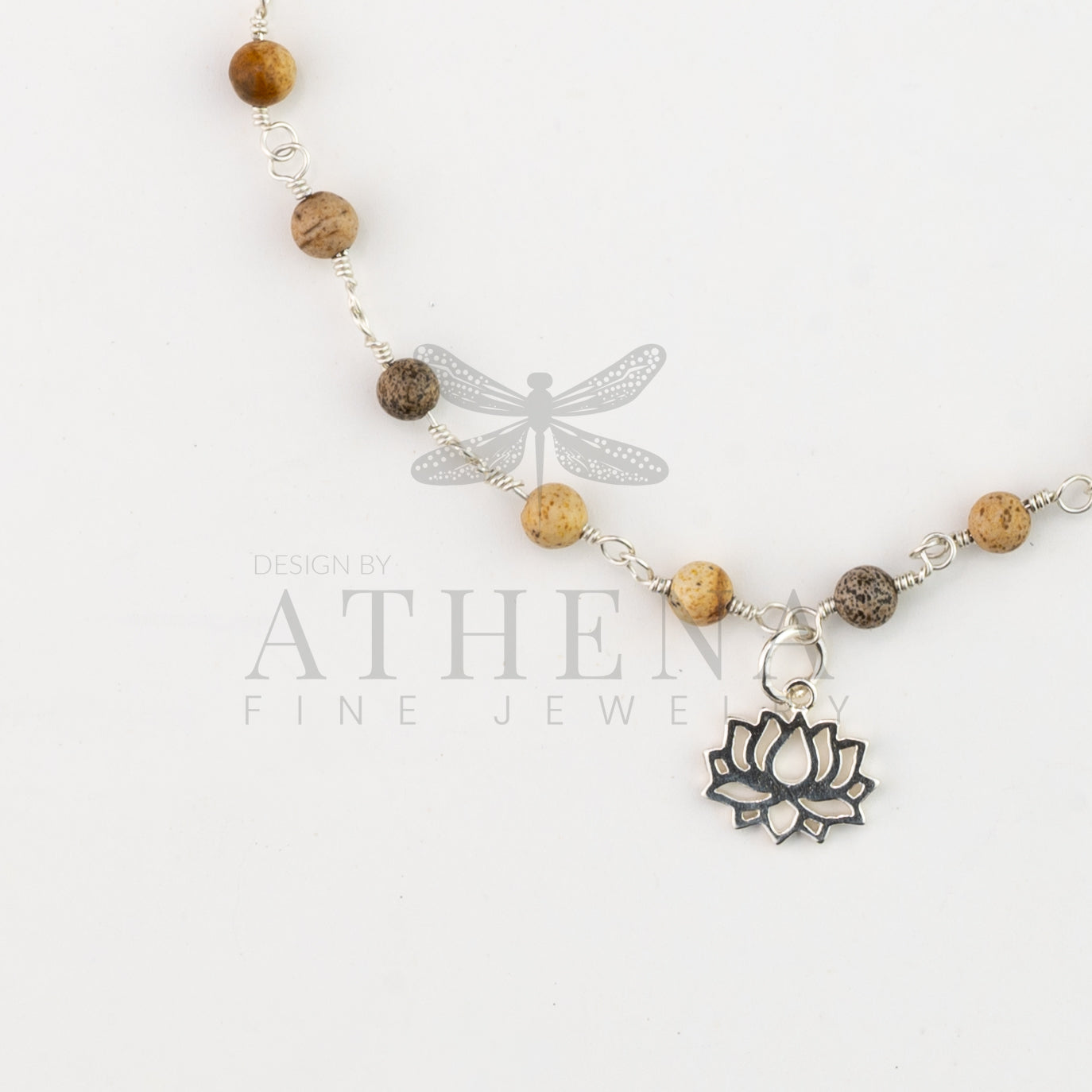 Lotus Anklet in Sterling Silver