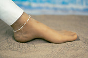 Pearl Cluster Anklet in Yellow Gold Fill