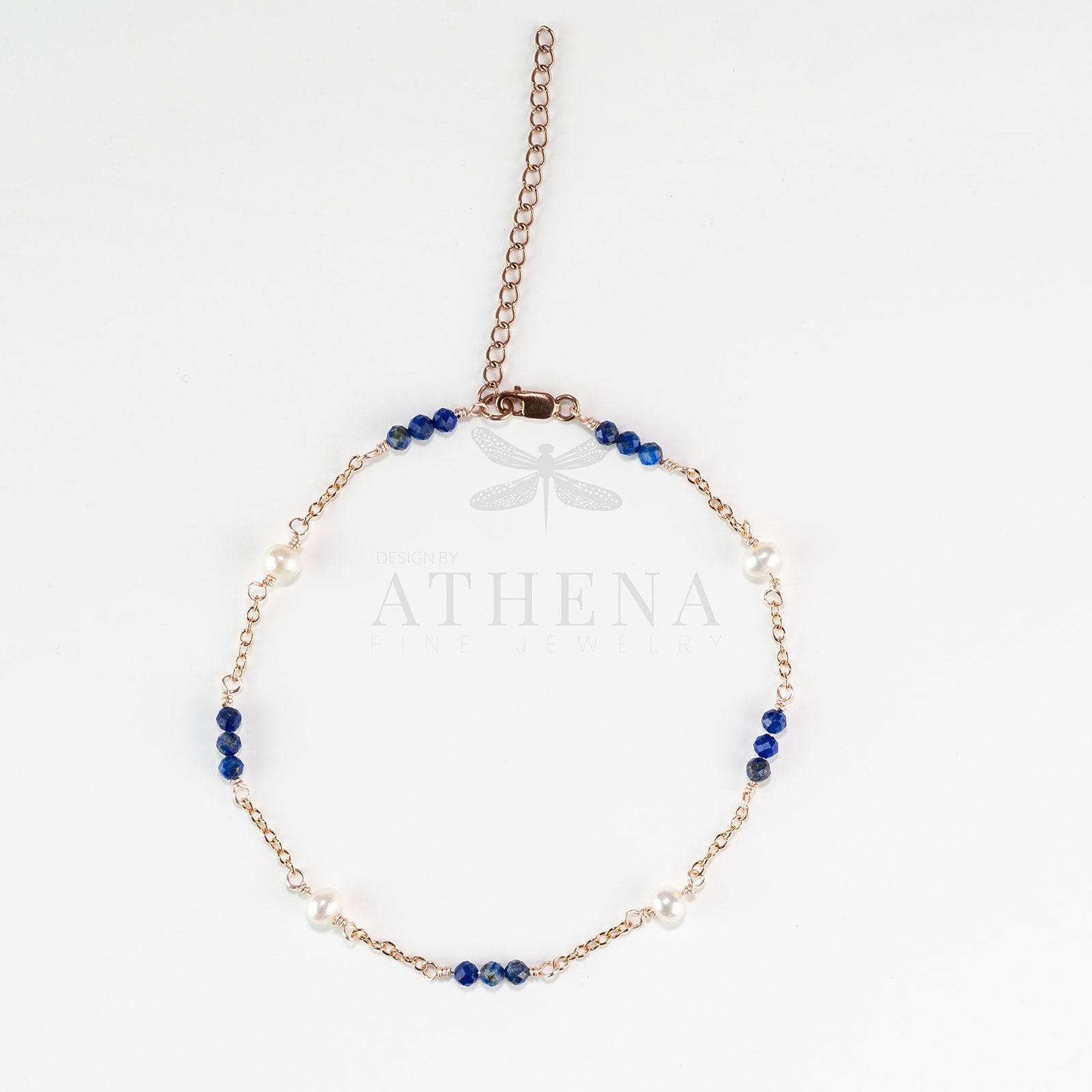 Royal Sunset Anklet in Rose Gold Fill