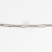 Athena's Bold Link Anklet in Sterling Silver