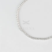 Round Chain Anklet in Sterling Silver