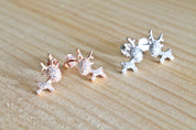 Cute Reindeer Earrings and Necklace