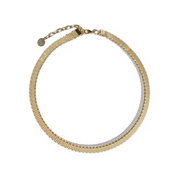 Sample Sale: Mesh Necklace in Stainless Steel Gold