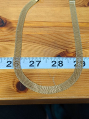 Sample Sale: Mesh Necklace in Stainless Steel Gold