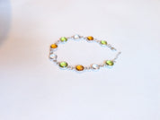 Here Comes Spring gemstone bracelet angled view