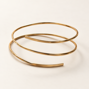 3-Wrap Open Bangle — Brass or Copper
