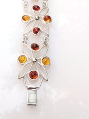 Solar Garden Bracelet | Sterling Silver Baltic Amber Bracelet | Tears of the Sun