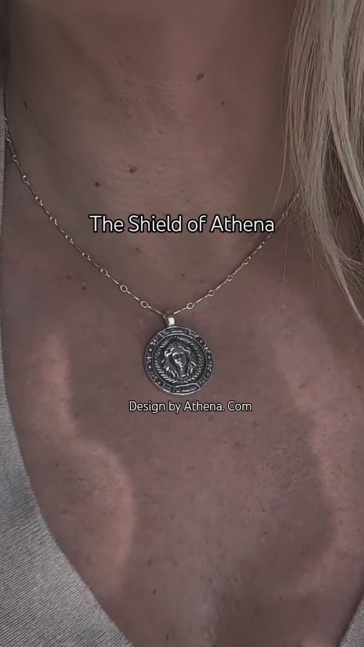 The Shield of Athena | Pendant | Made to Order | Sterling or Gold