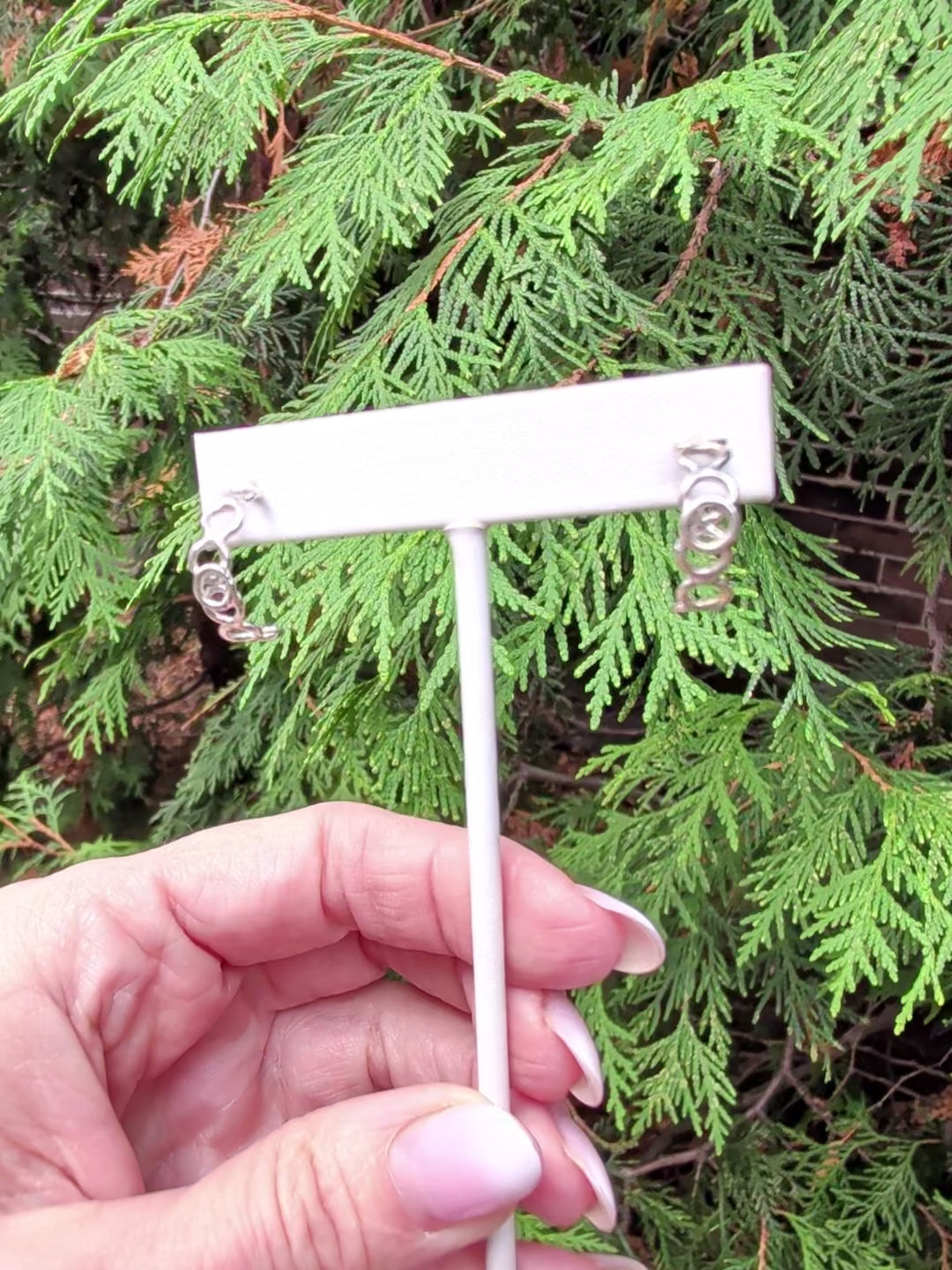 Small Open Circle Hoop Earrings