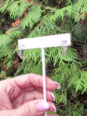 Small Open Circle Hoop Earrings