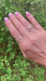 Orbit Ring – Sterling Silver or 18K Yellow Gold