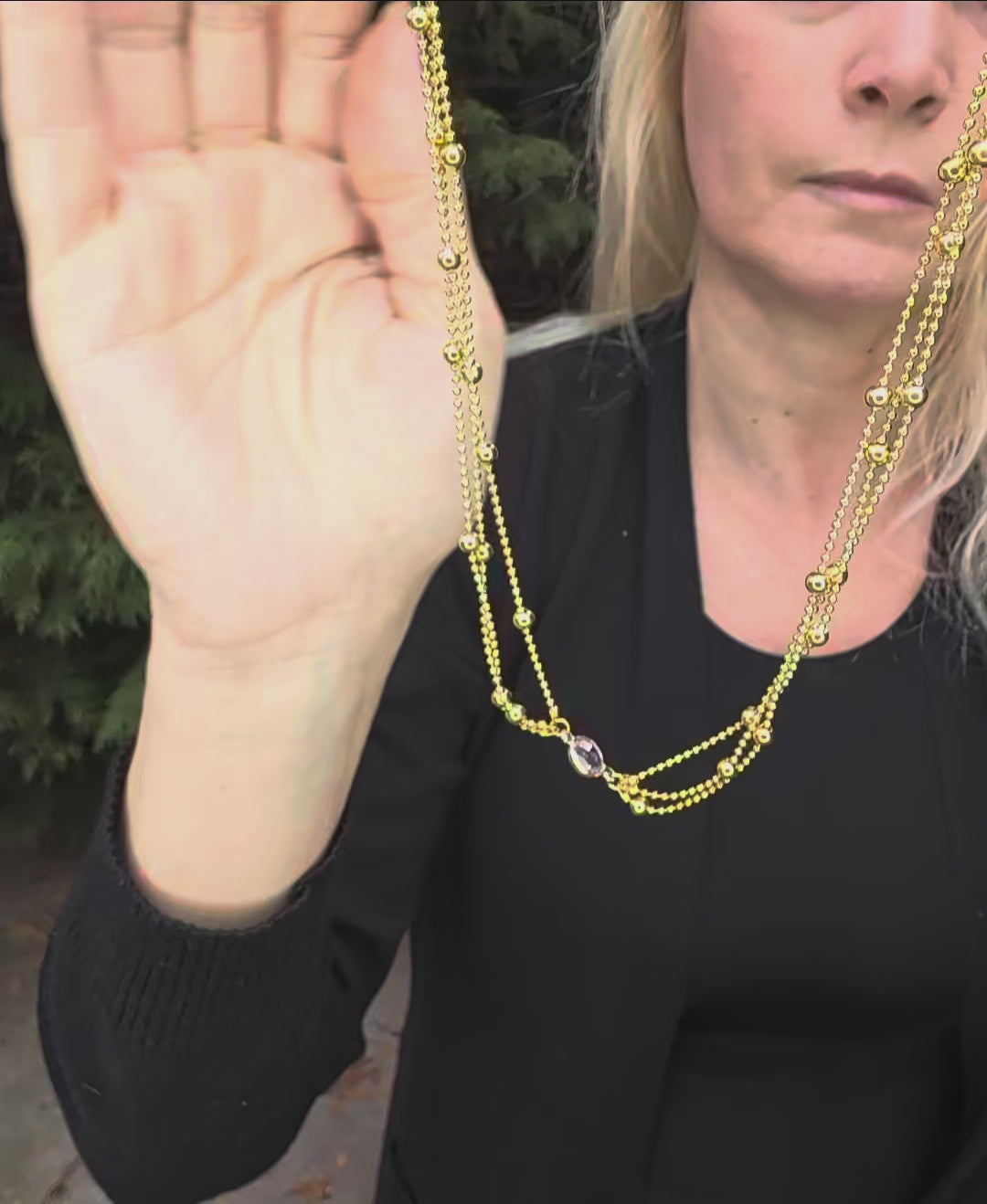 Sample Sale: Stainless Steel Birthstone Necklace