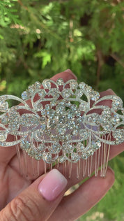 #016: Silver Bridal Hair Comb