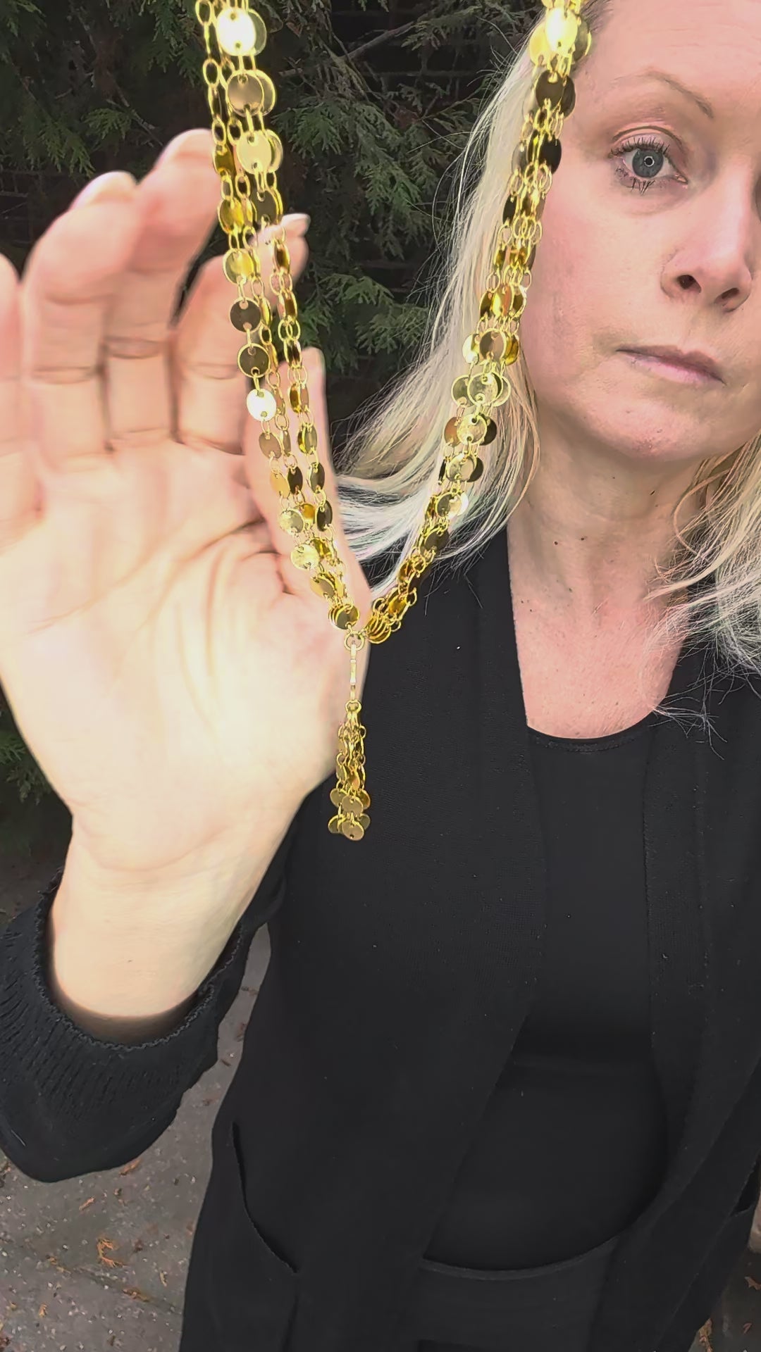 Sample Sale: Gold Cascade Mandala Necklace