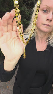 Sample Sale: Gold Cascade Mandala Necklace