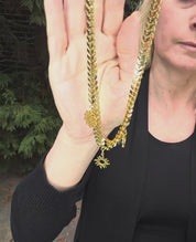 Sample Sale: Chevron Pendant Necklace — Lotus, Mandala & More