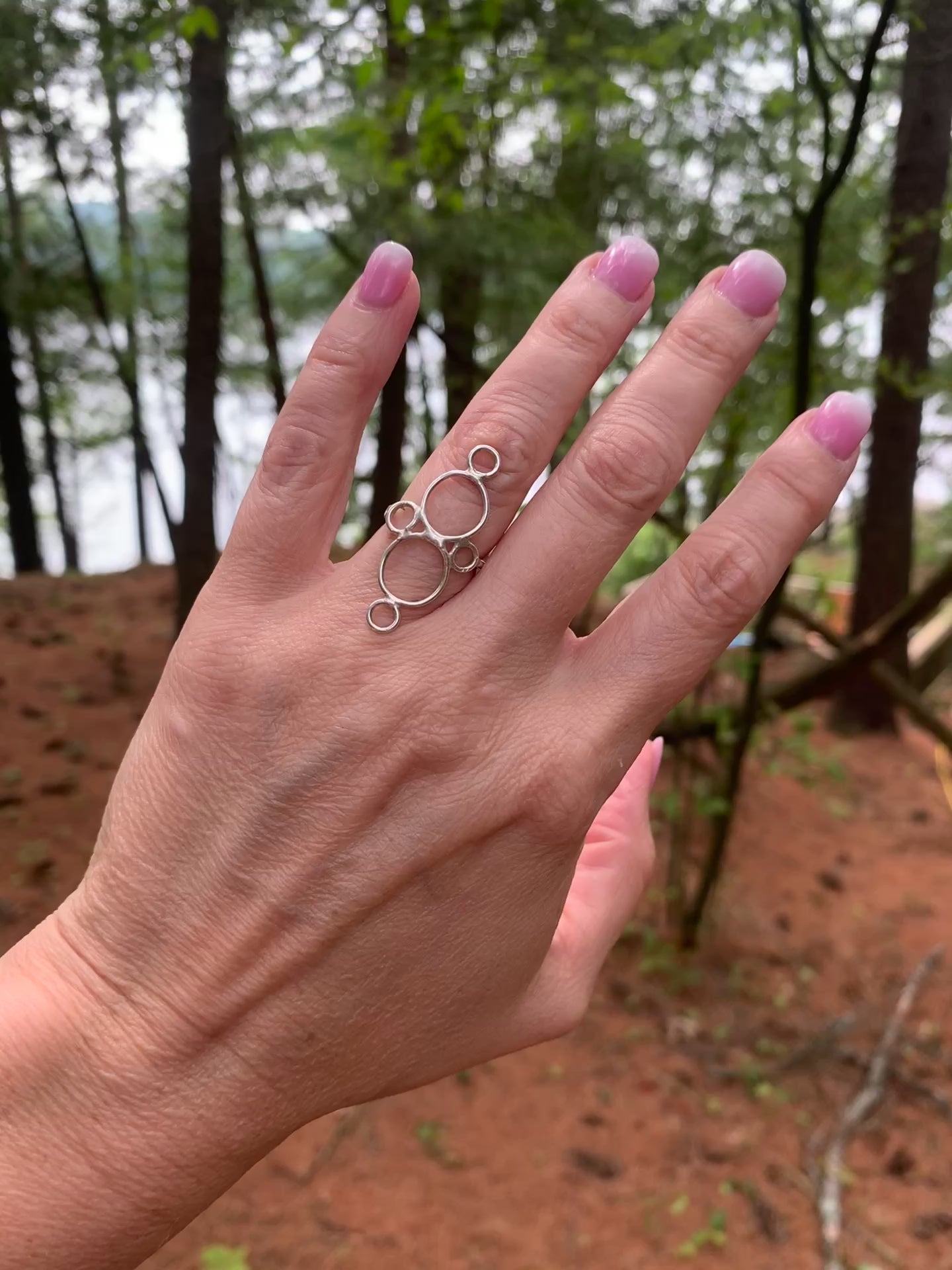 Open Circle Ring | Sterling Silver or 18K Gold | Circa | Handcrafted Geometric Statement Ring