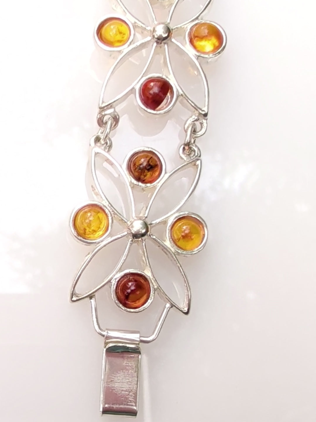 Solar Garden Bracelet | Sterling Silver Baltic Amber Bracelet | Tears of the Sun