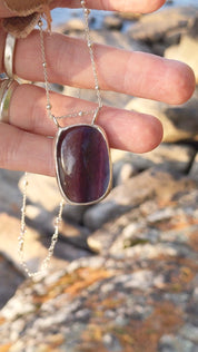 Fluorite Rectangle Necklace – Echoes of the Lake Collection