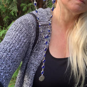 Sample Sale: Blue Mandala Layering Necklace