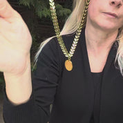 Sample Sale: Chevron Pendant Necklace — Lotus, Mandala & More