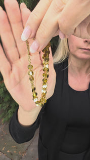 Sample Sale: Gold Sequin Stainless Steel Bracelet