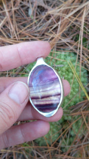 Fluorite Leaf Necklace – Echoes of the Lake Collection