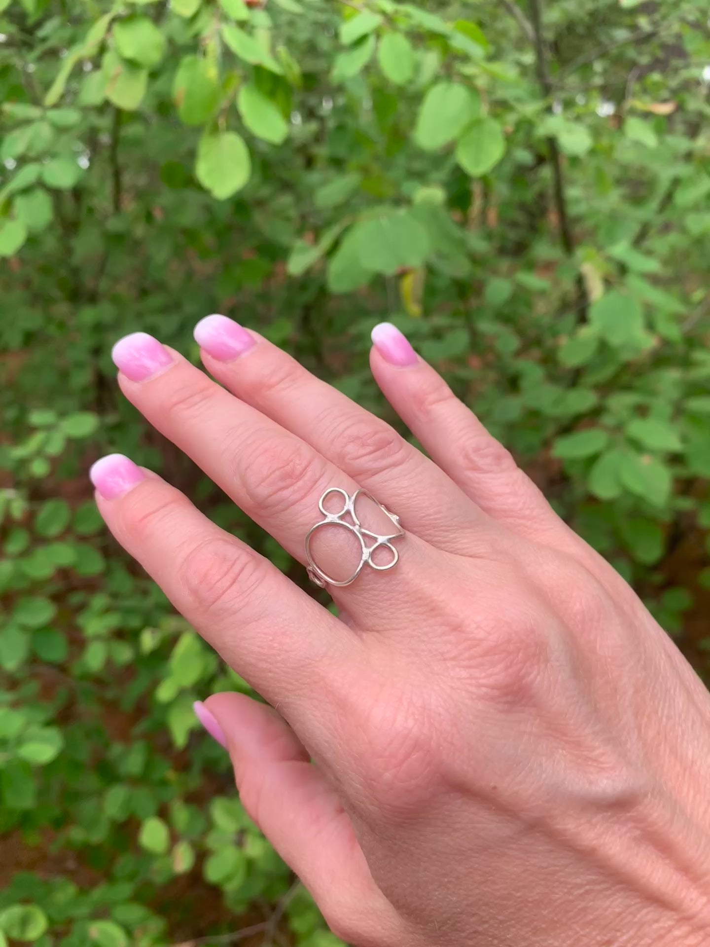 Orbit Ring – Sterling Silver or 18K Yellow Gold