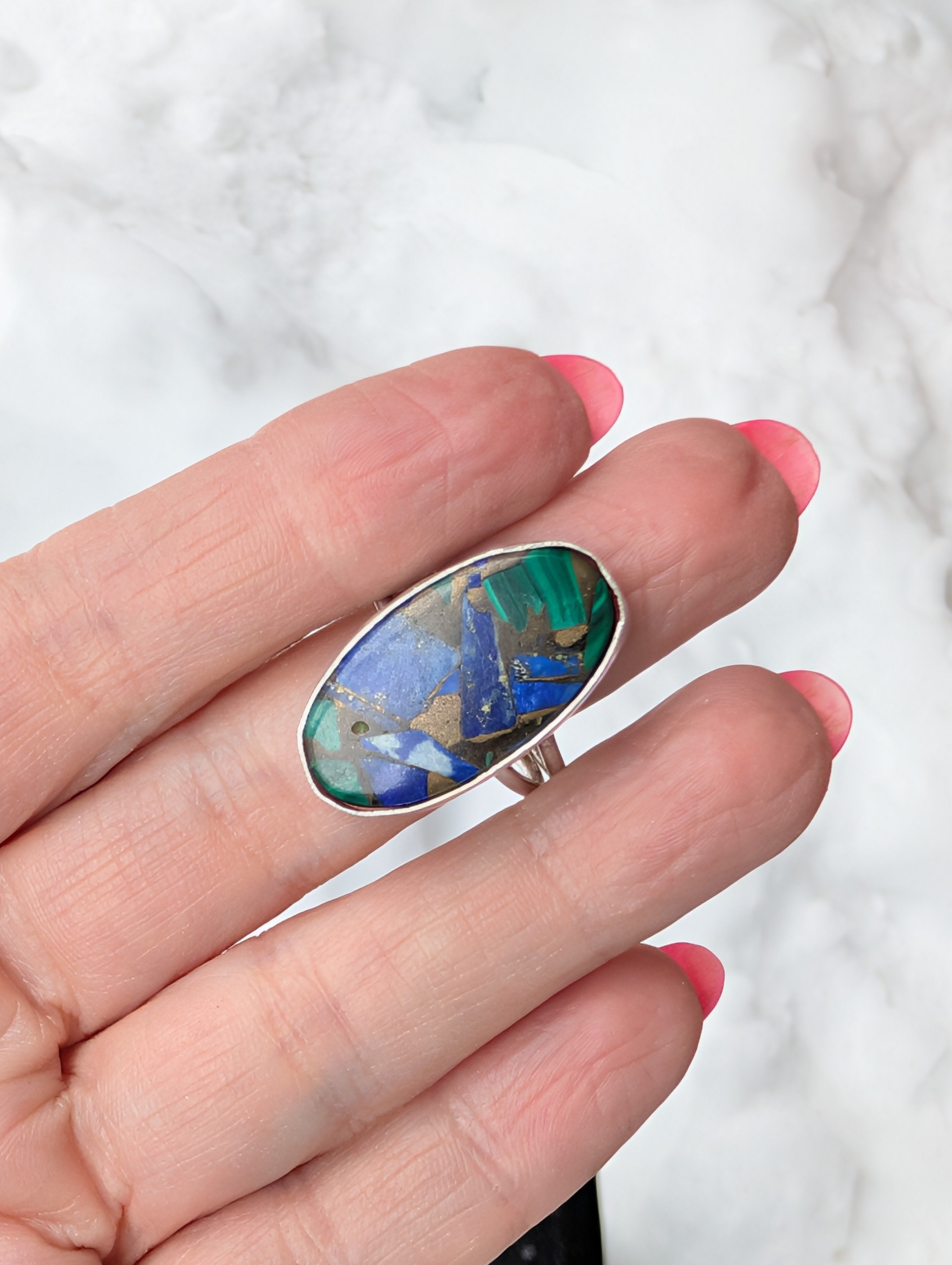 Tectonic Ring | One of a Kind | Argentium Silver | Select a Size