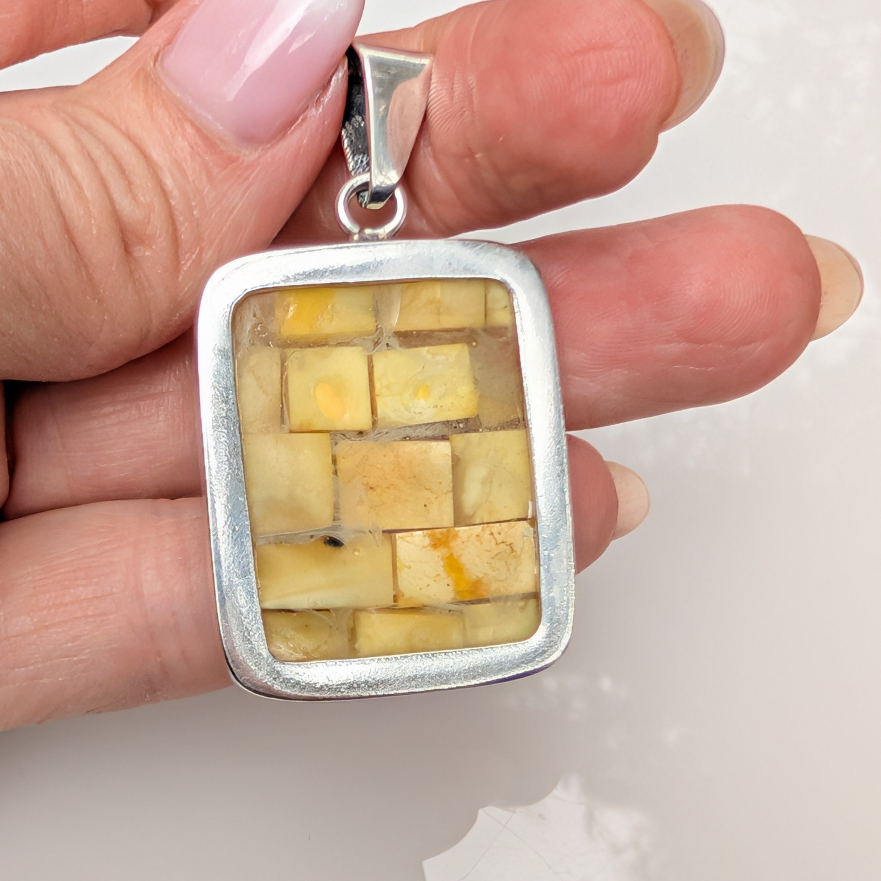 Temple of Light Pendant | Sterling Silver Baltic Amber | Tears of the Sun