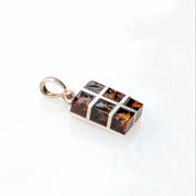 Golden Axis Pendant | Sterling Silver Baltic Amber | Tears of the Sun