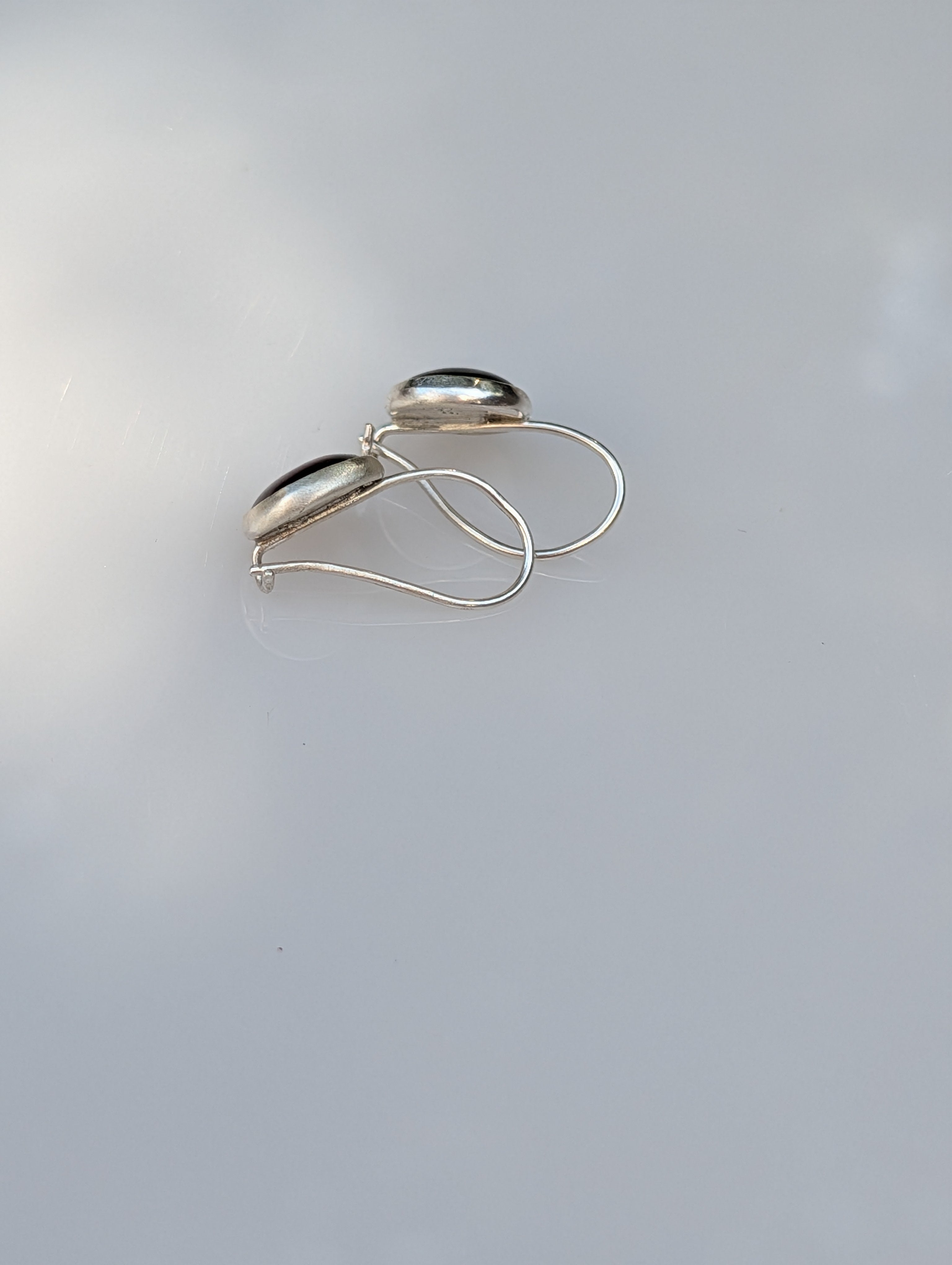 Pomegranate Kiss – Asymmetric Garnet Earrings
