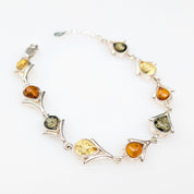 Solar Ascend Bracelet | Sterling Silver Baltic Amber Bracelet | Tears of the Sun