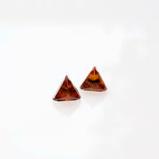 Amber Arrows Studs | Sterling Silver Baltic Amber | Tears of the Sun