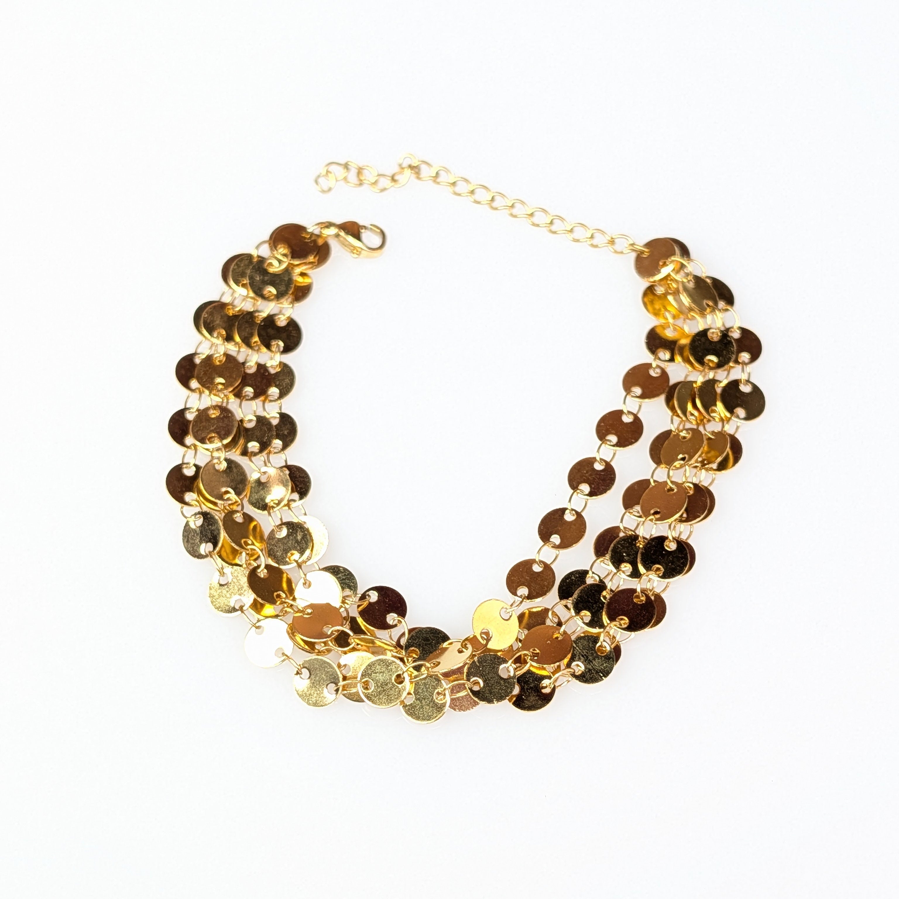 Sample Sale: Gold Sequin Stainless Steel Bracelet