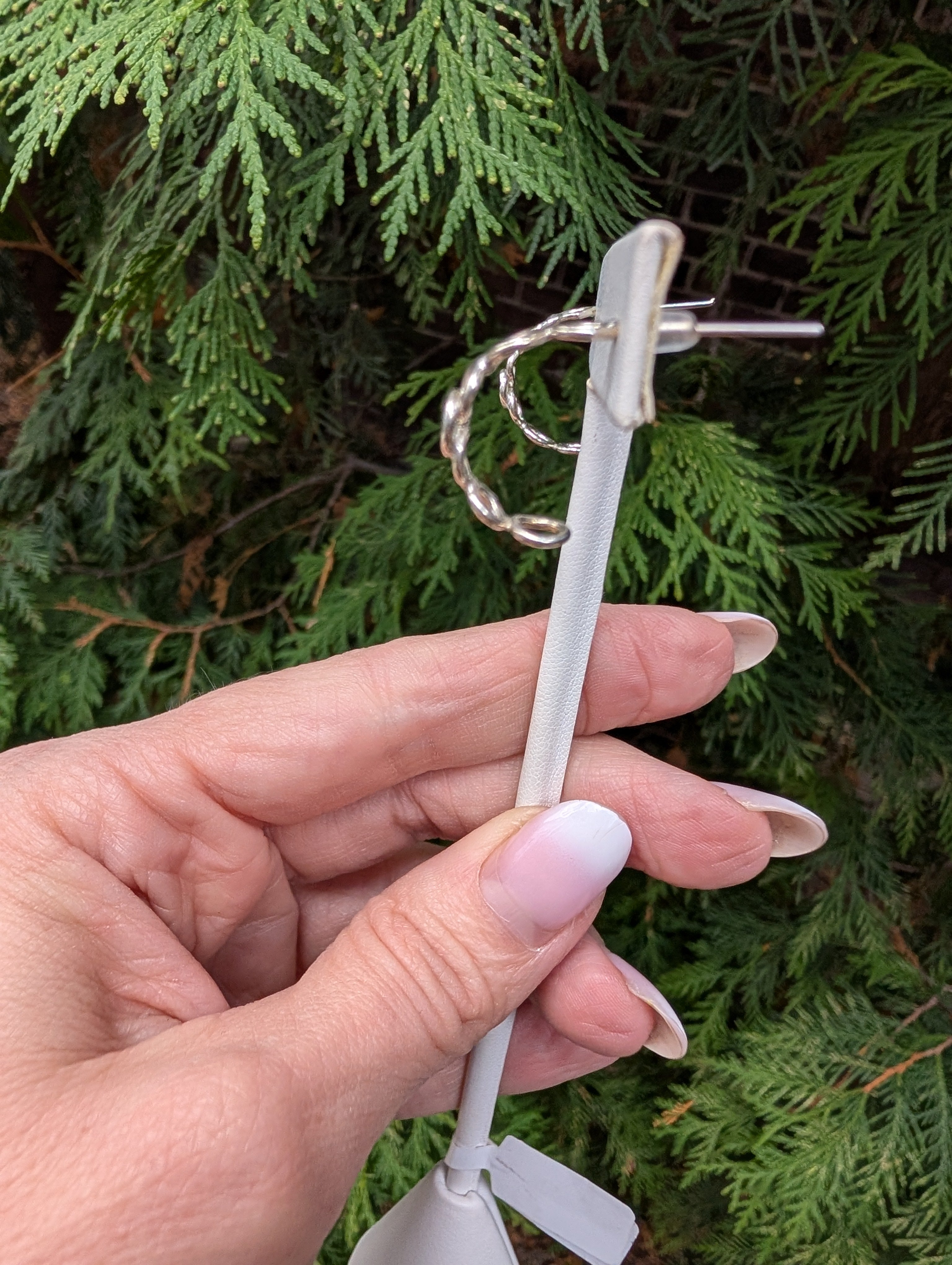 Small Open Circle Hoop Earrings