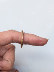 Handmade Stacking Ring — Solid Brass or Copper | Sizes 5–11