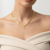 Sample Sale: Chevron Pendant Necklace Lotus