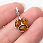 Sunpetal Pendant | Sterling Silver Baltic Amber | Tears of the Sun