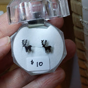 Sample Sale: Reindeer Stainless Steel Earrings