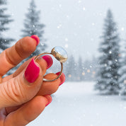 Blue Hour Ring – Blue Opal in Sterling Silver Sz 9